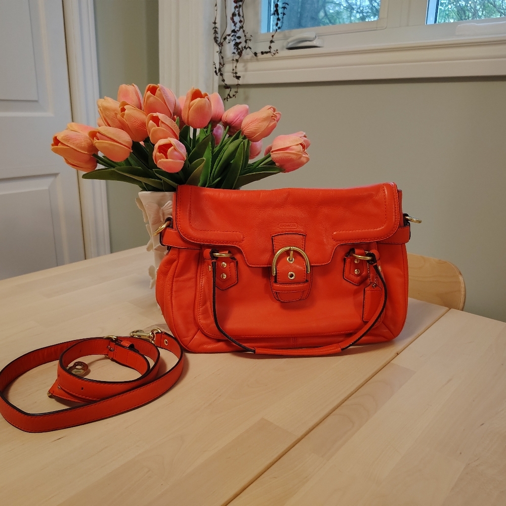 Coach Campbell Leather Eva Satchel Vintage